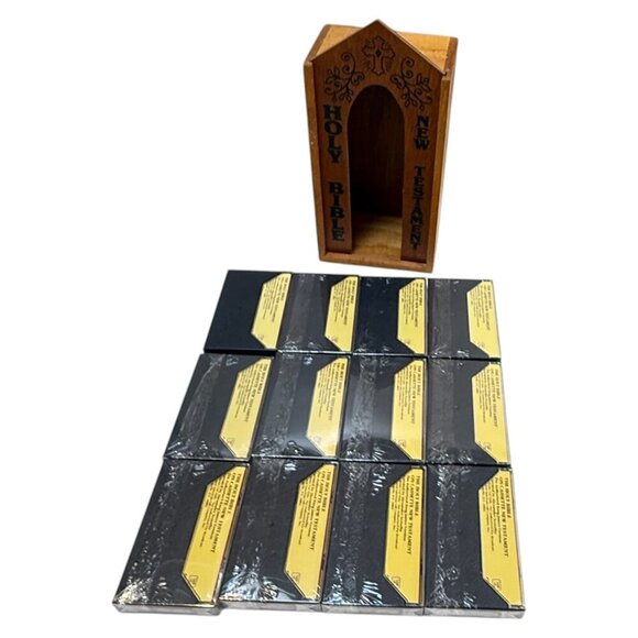 King James Holy Bible New Testament 12 Cassette Audio 11 New Wood Box Scourby 79 - Picture 5 of 16